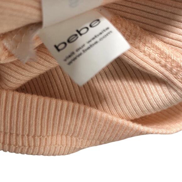 Bebe Y2K Vintage Rhinestone Sparkle Ribbed Tank Top - Picture 7 of 9